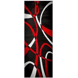 Msrugs Strangeways Red, Black 24x84"