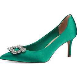 Tamaris Gröna pumps satin Klackskor