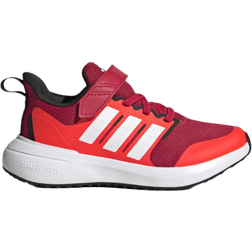 Adidas Kid's Fortarun 2.0 Cloudfoam Elastic Lace Top Strap - Better Scarlet/Cloud White/Solar Red