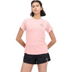 New Balance Impact T-shirt Dame - Pink
