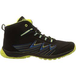 Brütting Kid's Chesna High Cross Country Running Shoe - Black/Blue/Lemon