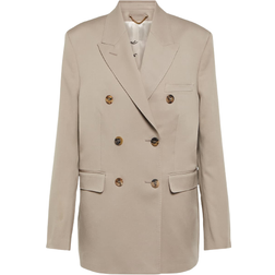 GOLDEN GOOSE Virgin Wool Gabardine Blazer - Beige