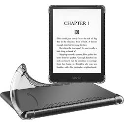 MoKo Case for 6.8" Kindle Paperwhite (11th Generation-2021) and Kindle Paperwhite Signature Edition, Ultra Clear Soft Flexible Transparent TPU Skin Bumper Back Cover Shell, Clear