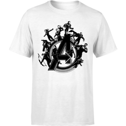 Marvel Avengers Endgame Hero Circle Men's T-Shirt - White