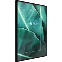 Artgeist Banana Leaves with Message Plakat