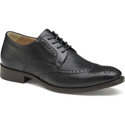 Johnston & Murphy Men's Lewis Wingtips Black D-Width Black D-Width