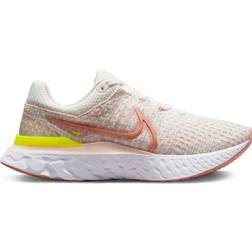 Nike React Infinity Run Flyknit 3 W - Pink/White/Yellow
