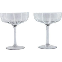 OYOY Verre En Verre - Taille Unique - Gris Flûte 2pcs