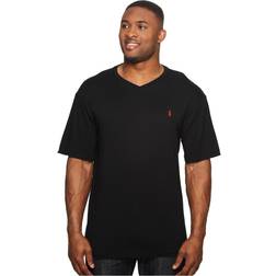 Polo Ralph Lauren Jersey V-Neck T-Shirt RL Black Tall