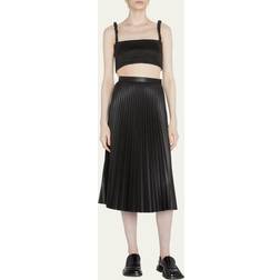 Proenza Schouler Proenza Schouler Faux Leather Midi Skirt - Black