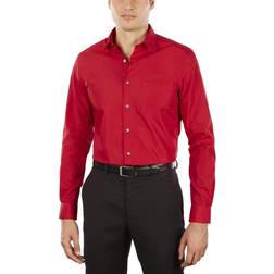 Van Heusen Men's Athletic Fit Poplin Dress Shirt - Flame