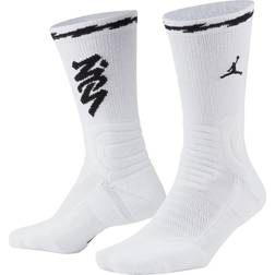 Jordan Zion Flight Crew Socks, Unisex, Kläder, Strumpor, Vit