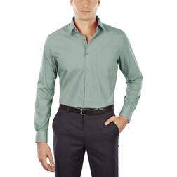 Van Heusen Men's Athletic Fit Poplin Dress Shirt - Leaf