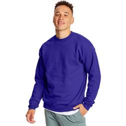 Hanes Men's Ecosmart Fleece Sweatshirt - Purple