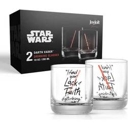 Joyjolt Star Wars New Hope Darth Vader Red Lightsaber Drinking Glass 10fl oz 2