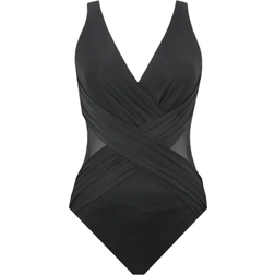 Miraclesuit Illusionist Crossover One-Piece Swimsuit - Black