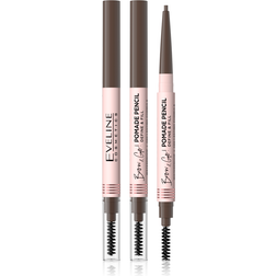 Eveline Cosmetics Brow & Go! Vandfast øjenbryn blyant Med 2-i-1 børste Skygge Taupe 4 g