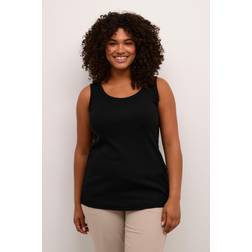 KAFFE Curve Top kcCarina Tank Top Sort