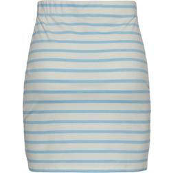 Pieces Bibbi Mini Skirt - Cloud Dancer/Airy Blue