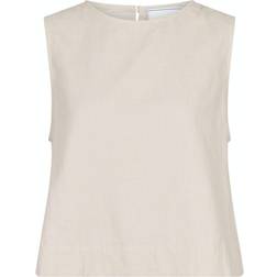 Neo Noir Svetlana Linen Top Sand