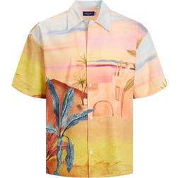 Jack & Jones Landscape Shirt SS Peachskin