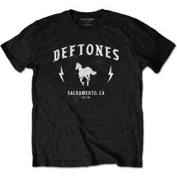 Deftones unisex t- shirt static skull black cotton