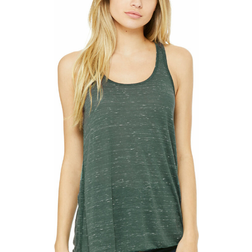 Bella+Canvas Women's 8800 Flowy Racerback Tank - Forest Marble