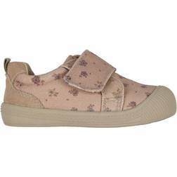 Wheat Sko Kei Canvas Rose Beige Flowers Sko