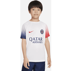 Nike Paris Saint-Germain Academy Pro Dri-FIT Pre-Match-fodboldtrøje-til større børn hvid