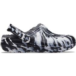 Crocs Classic Lined Marbled - White/Black