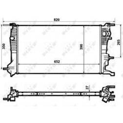 NRF 53964 Kühler, Motorkühlung
