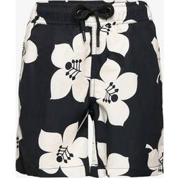 Björn Borg Kenny Badeshorts, Bb Graphic Floral Black Beauty, 146-151