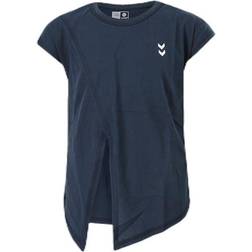 Hummel Angel Knotted Tee Blue, Unisex, Tøj, T-shirt, Træning, blå