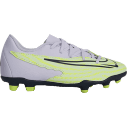 Nike Junior Phantom GX Club FG/MG Firm Ground Soccer Cleat Yellow/Dark Grey/Purple-2.5