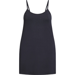 Avenue Cotton Knit Essential Slip Dress Plus Size - Navy