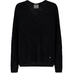 Mos Mosh MMThora V-Neck Knit BLACK