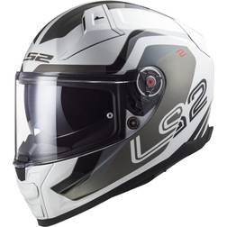 LS2 FF811 Full Face Helmet - Metric White/Titanium Silver