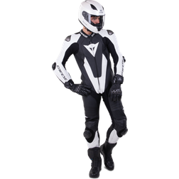 Dainese Læderdragt Laguna Seca Perforeret, Sort/Hvid Unisex