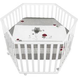Roba 6-Sided Playpen White