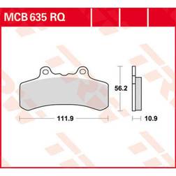 TRW Brake pads, motorcycles, MCB635RQ Carbon