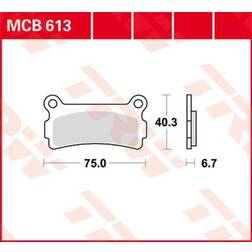 TRW Brake pads, motorcycles, MCB613 Allround