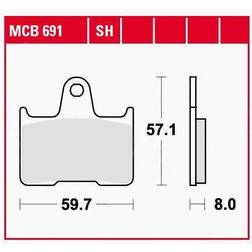 TRW Allround Organic Harley Davidson Xl 1200 C