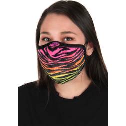 Neon Tiger Face Mask Pink/Blue/Yellow