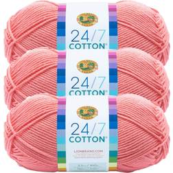 Lion Pink 24/7 Cotton Yarn Brand