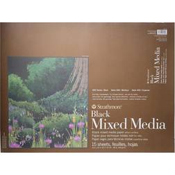 Strathmore 400 series mixed media pad black 18"x24"-15 sheets