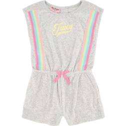 Juicy Couture Girl’s Heathered Rainbow Romper - Grey