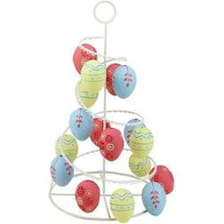 Northlight Seasonal 14.25" Floral Cut Out Egg Tree Plastic/Metal Easter Decoration