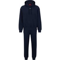 HUGO BOSS Training Sets Sporty Hooded Terry Jumpsuit - Blue
