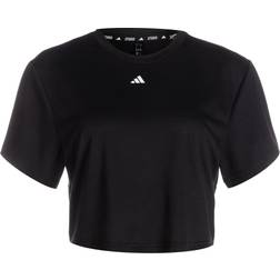 adidas Studio T-Shirt Black, Female, Tøj, T-shirt, Træning, Sort