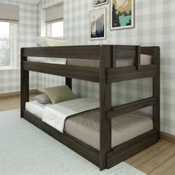 Max & Lily Twin Over Twin Low Farmhouse Bunk Bed